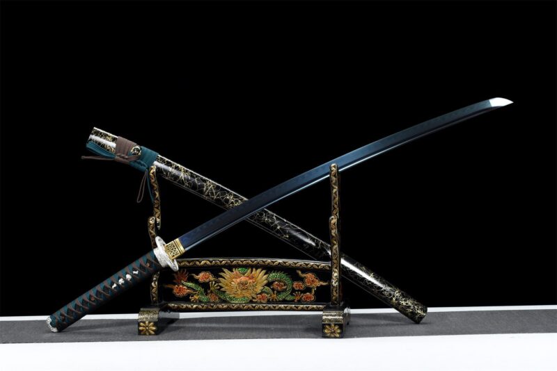 Aokiba Katana Schwert (青牙) – Blauer Fangzahn