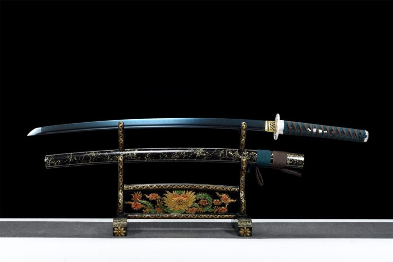 Aokiba Katana Schwert (青牙) – Blauer Fangzahn