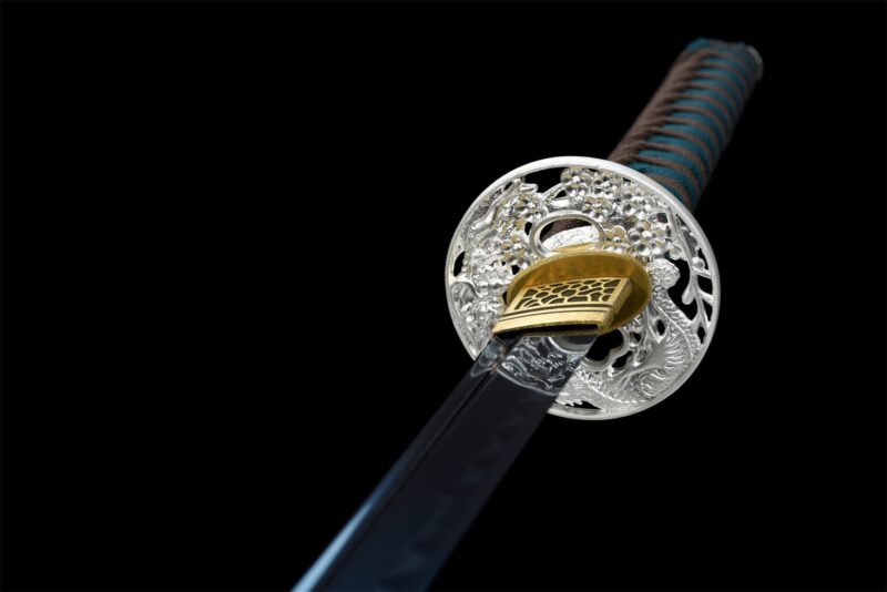 Aokiba Katana Schwert (青牙) – Blauer Fangzahn
