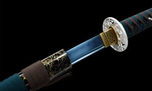 Aokiba Katana Schwert (青牙) – Blauer Fangzahn