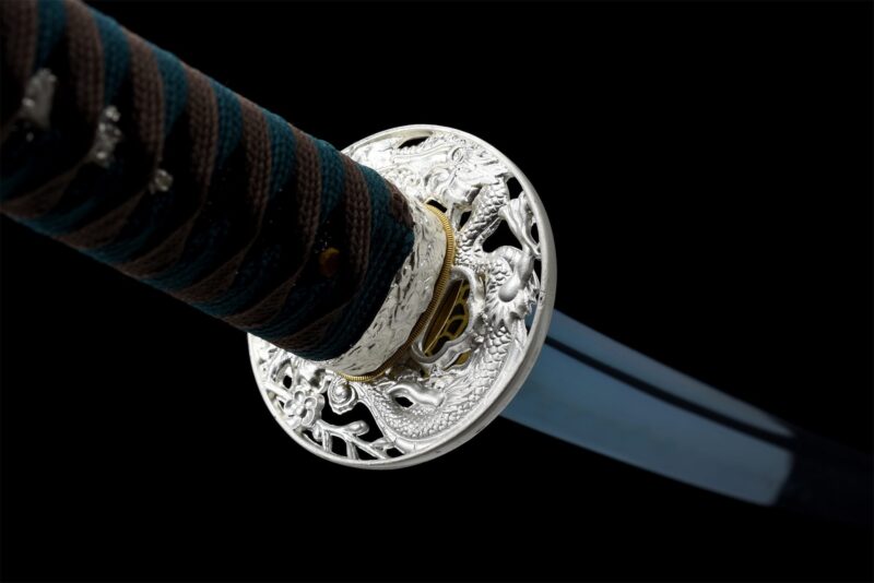 Aokiba Katana Schwert (青牙) – Blauer Fangzahn