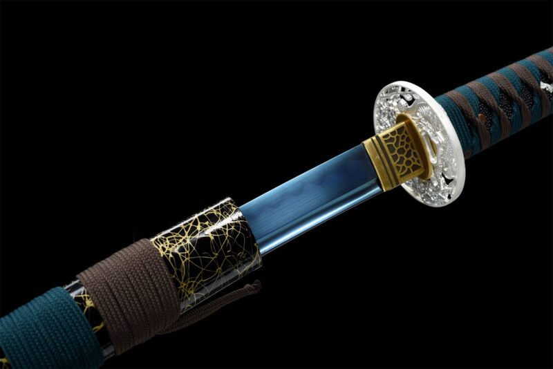 Aokiba Katana Schwert (青牙) – Blauer Fangzahn