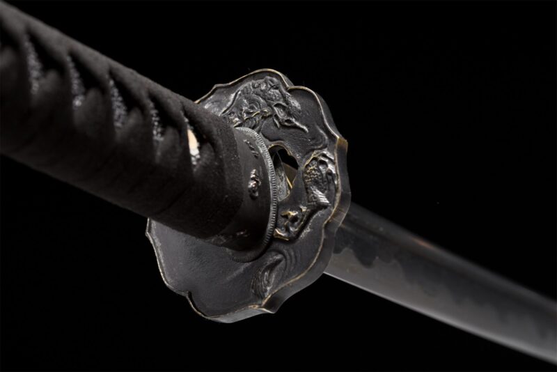 Damaskus Katana Schwert Mit Echtem Hamon