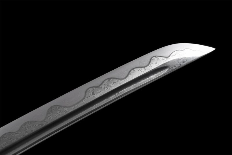 Damaskus Katana Schwert Mit Echtem Hamon