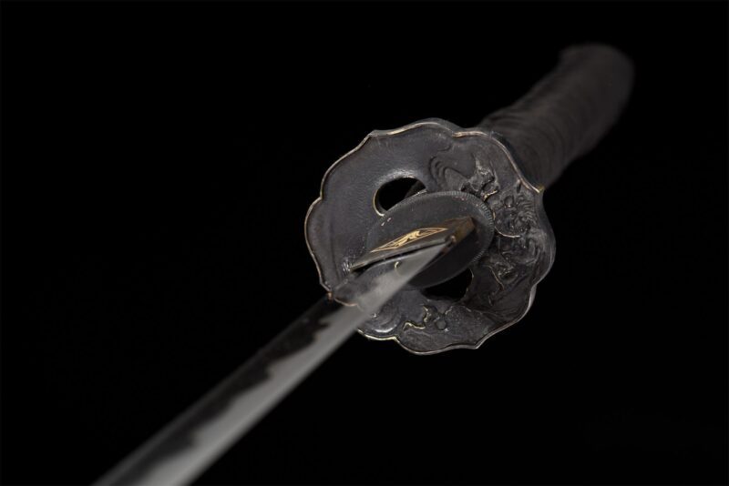 Damaskus Katana Schwert Mit Echtem Hamon