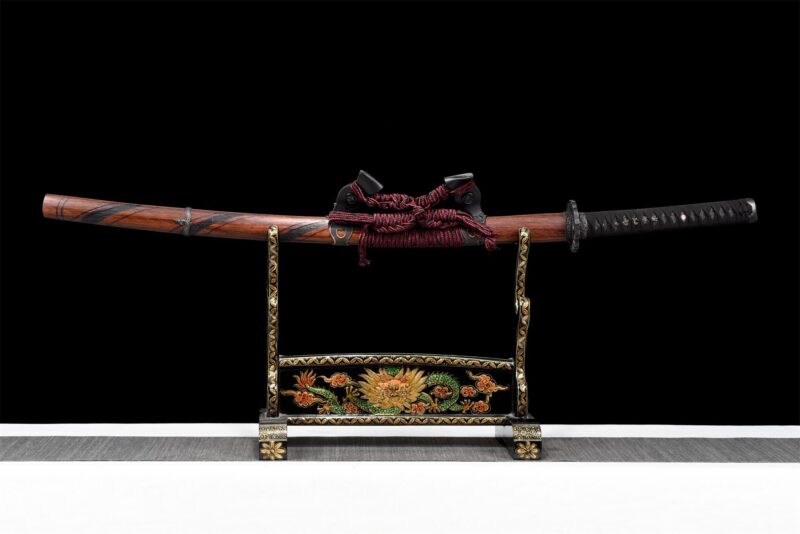 Damaskus Katana Schwert Mit Echtem Hamon