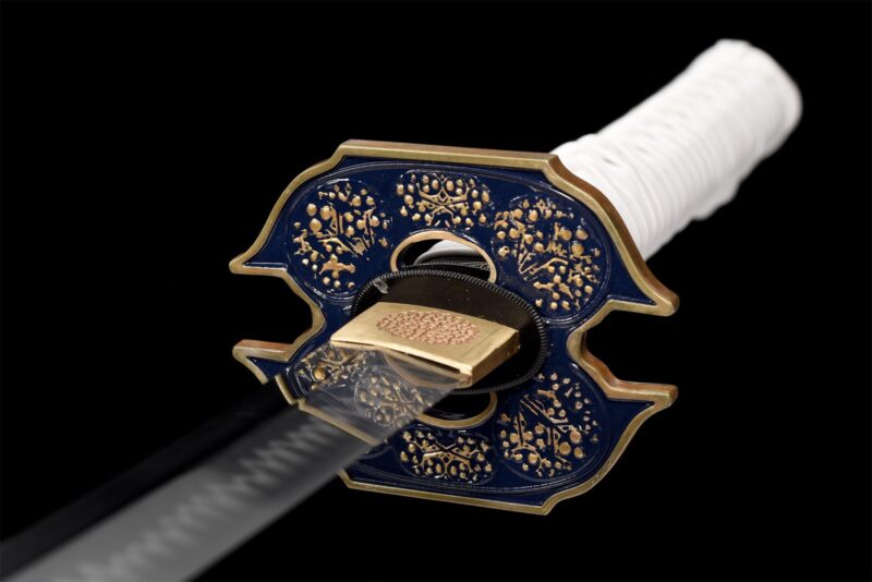 Schwarz-weißes Katana Schwert