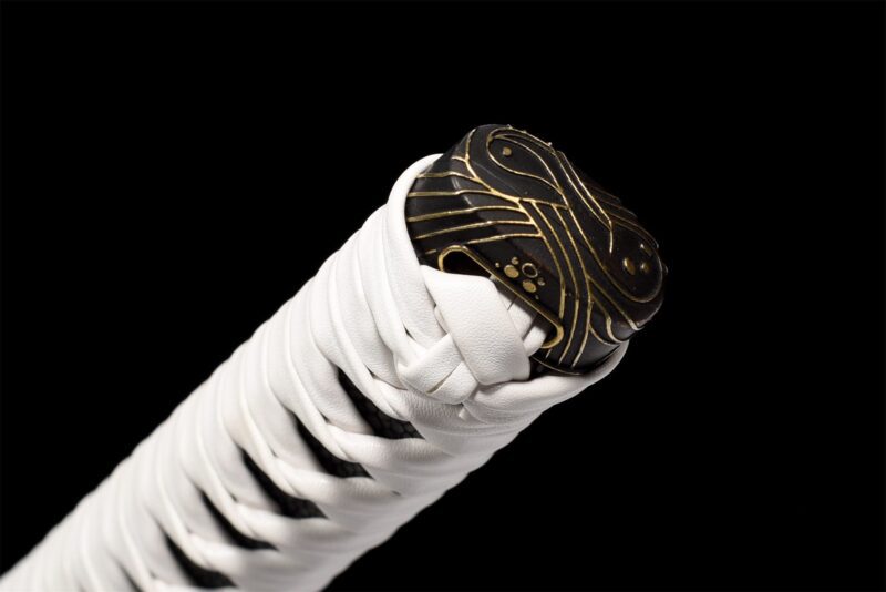 Schwarz-weißes Katana Schwert