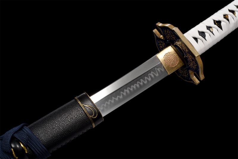 Schwarz-weißes Katana Schwert