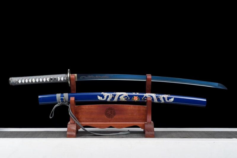 Blaues Drachen Katana Schwert
