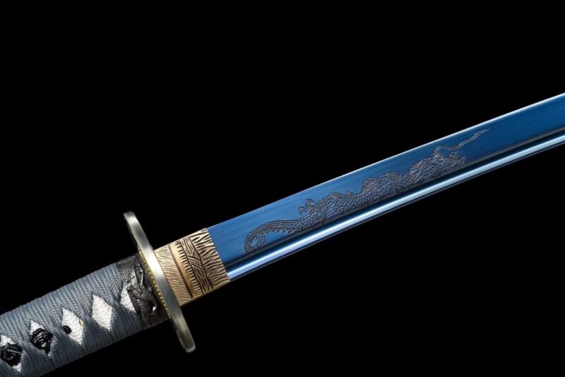 Blaues Drachen Katana Schwert