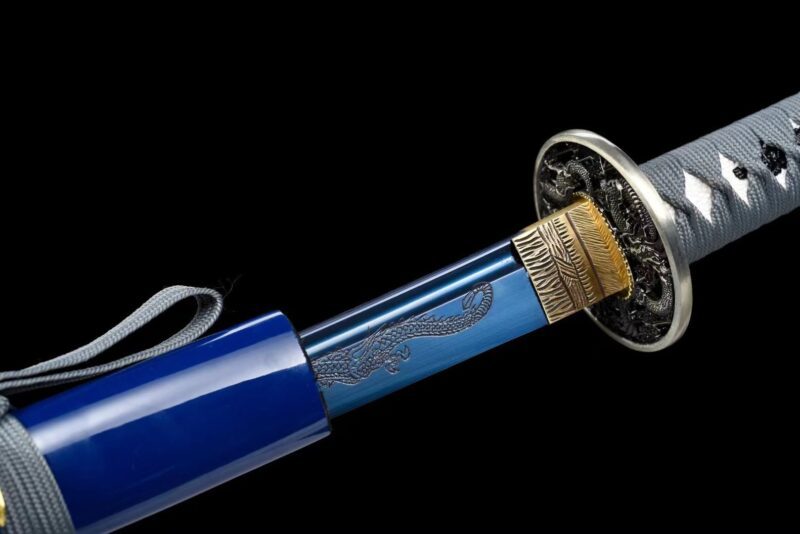 Blaues Drachen Katana Schwert