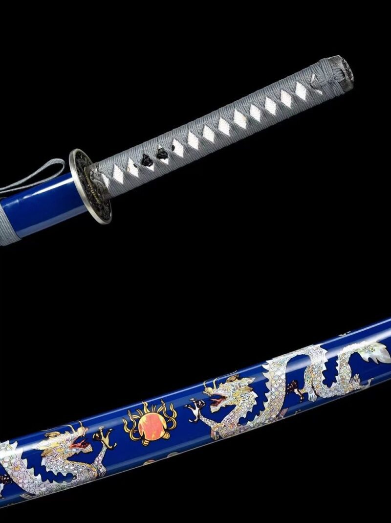 Blaues Drachen Katana Schwert